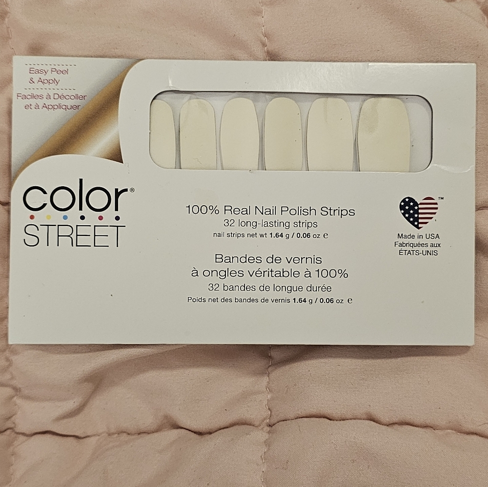 Color Street Ivory Nail Polish Strips
